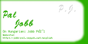 pal jobb business card